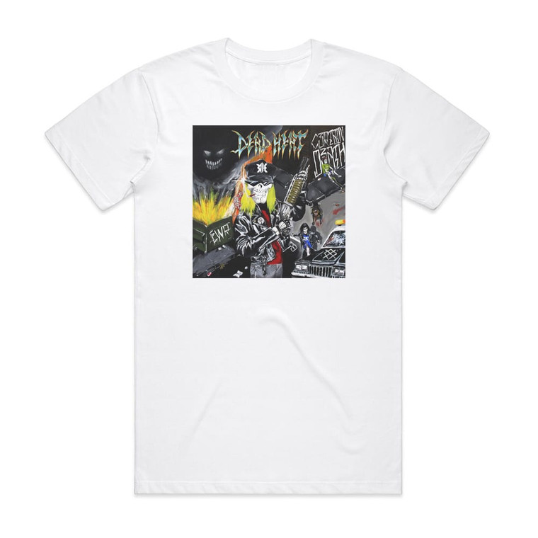 Dead Heat Certain Death Album Cover T-Shirt White