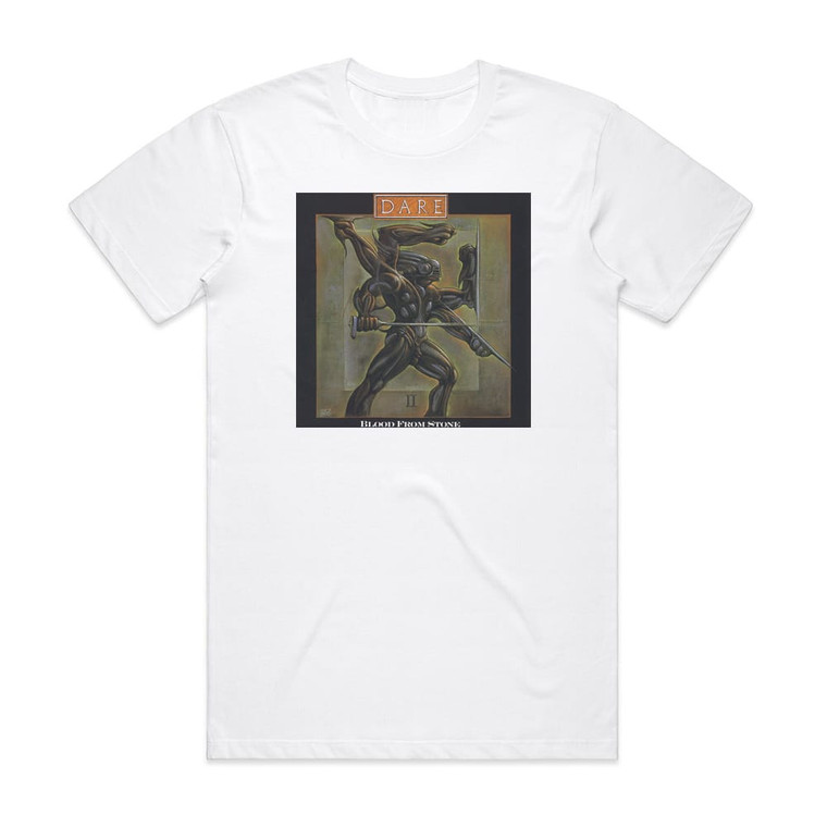 Dare Blood From Stone 1 Album Cover T-Shirt White