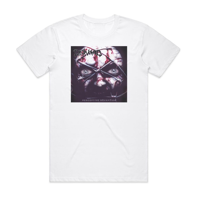 Disavowed Perceptive Deception Album Cover T-Shirt White