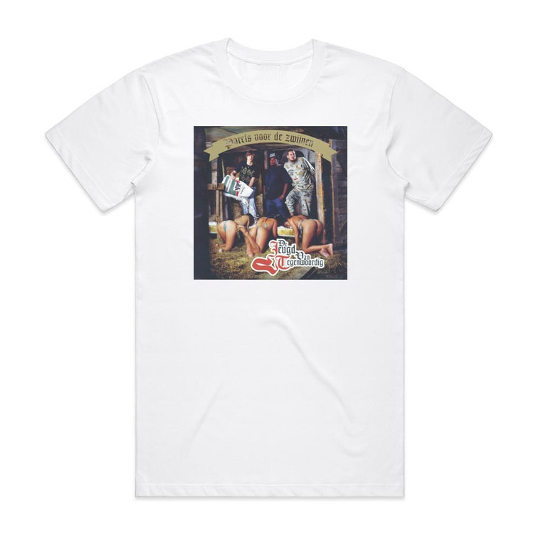 De Jeugd van Tegenwoordig Parels Voor De Zwijnen Album Cover T-Shirt White