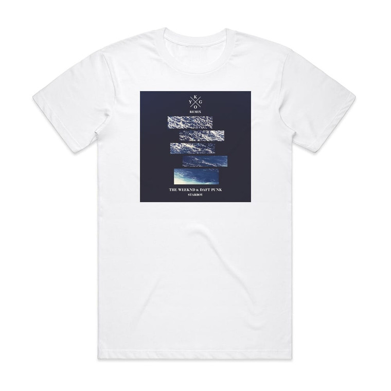 Daft Punk Starboy Kygo Remix Album Cover T-Shirt White