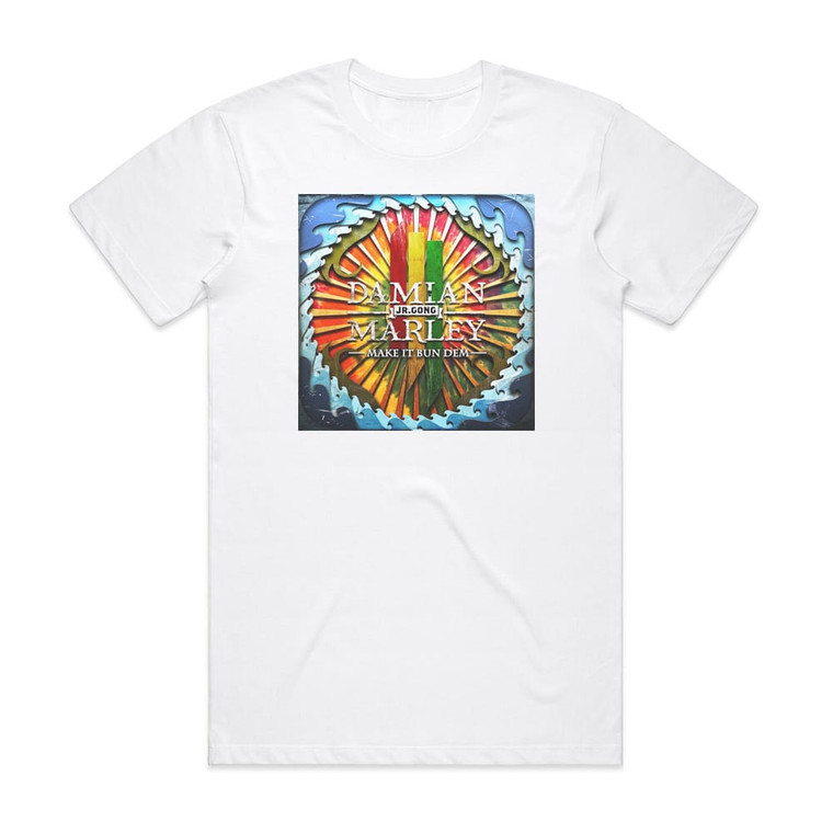 Damian Marley Make It Bun Dem Album Cover T-Shirt White