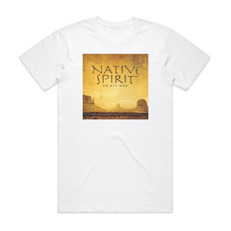 David Arkenstone Native Spirit Ah Nee Mah Album Cover T-Shirt White