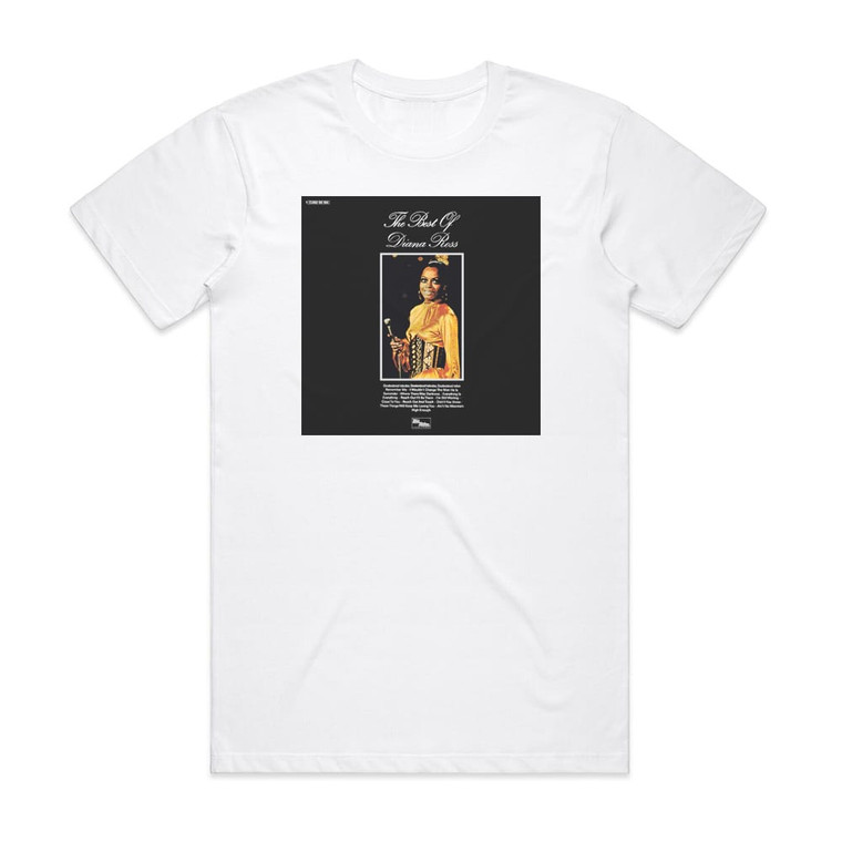 Diana Ross The Best Of Diana Ross Album Cover T-Shirt White