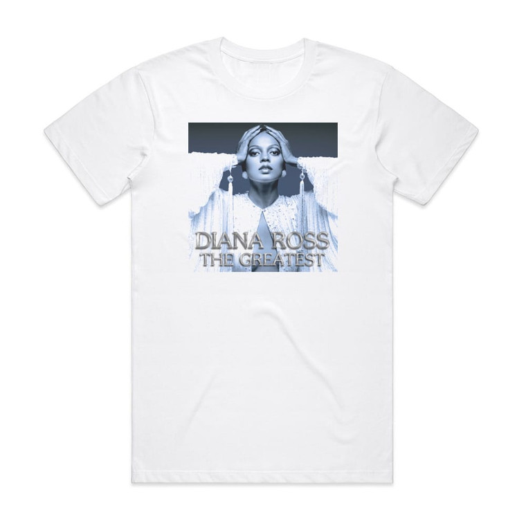 Diana Ross The Greatest Album Cover T-Shirt White