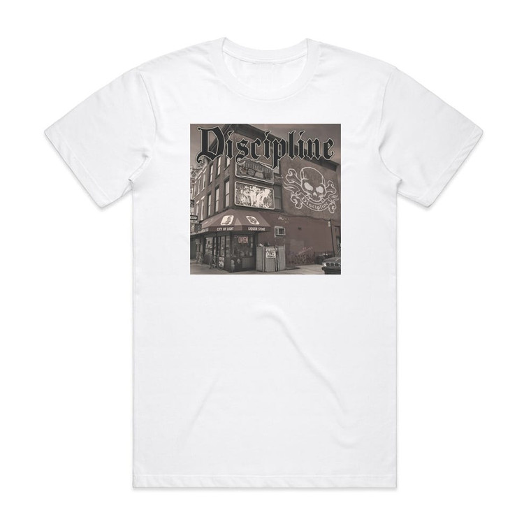 Discipline Anthology Album Cover T-Shirt White