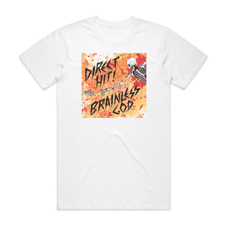 Direct Hit Brainless God Album Cover T-Shirt White