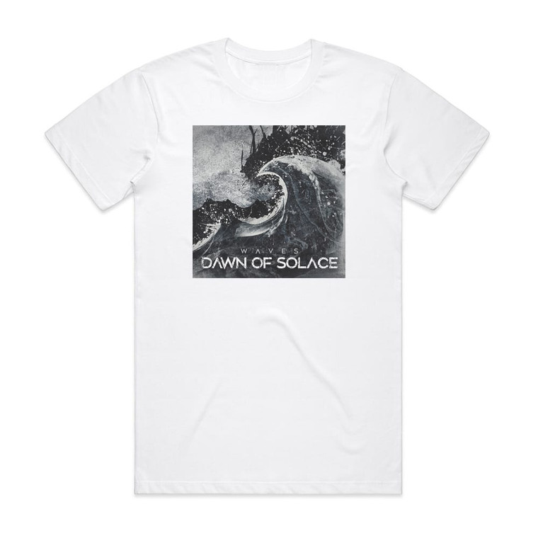 Dawn of Solace Waves Album Cover T-Shirt White
