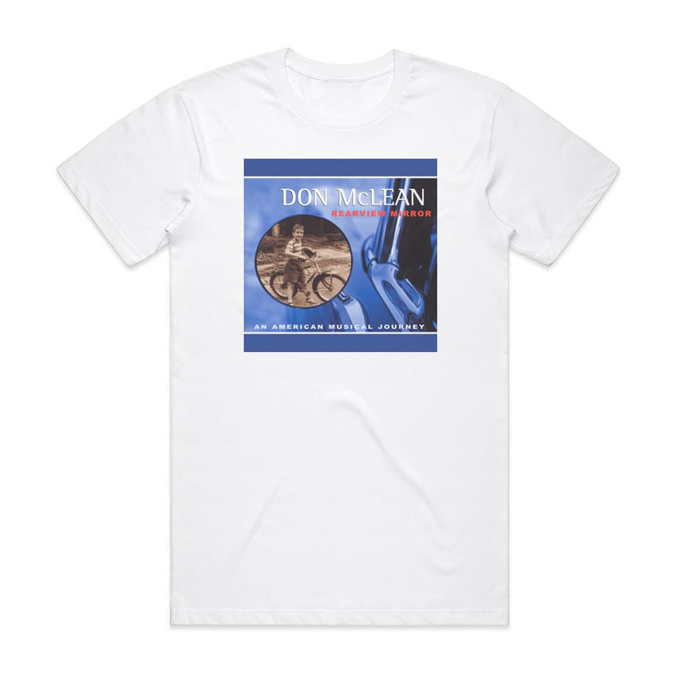 Don McLean Rearview Mirror Album Cover T-Shirt White