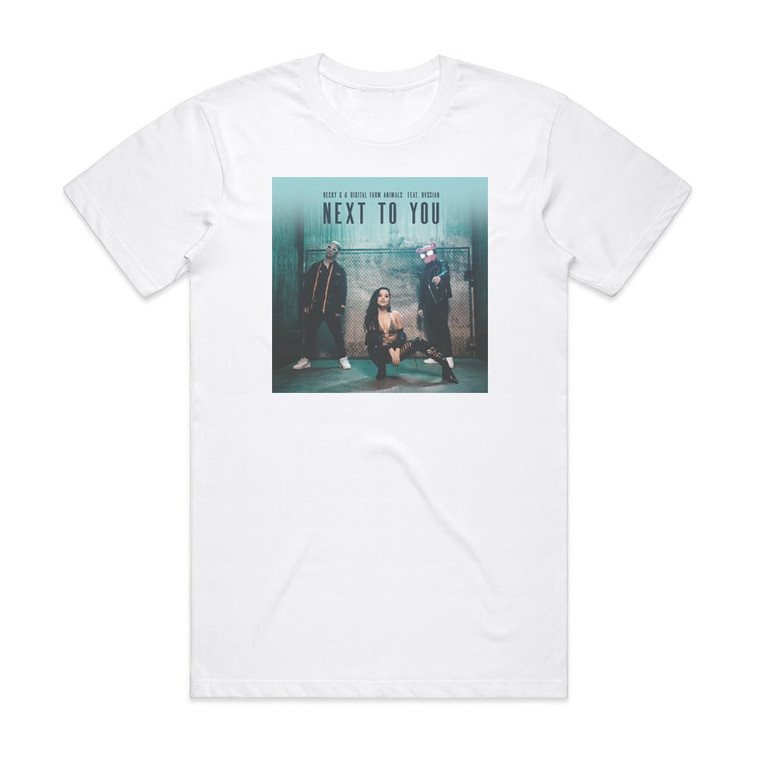 Digital Farm Animals Next To You Album Cover T-Shirt White