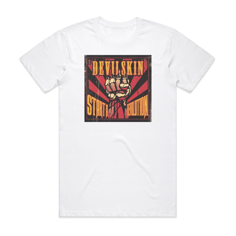 Devilskin Start A Revolution Album Cover T-Shirt White