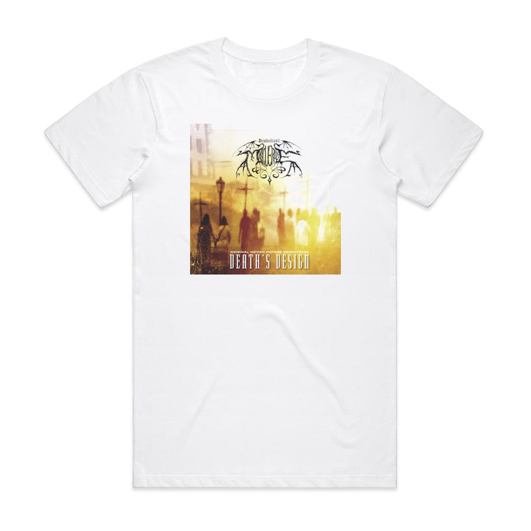 Diabolical Masquerade Deaths Design 1 Album Cover T-Shirt White