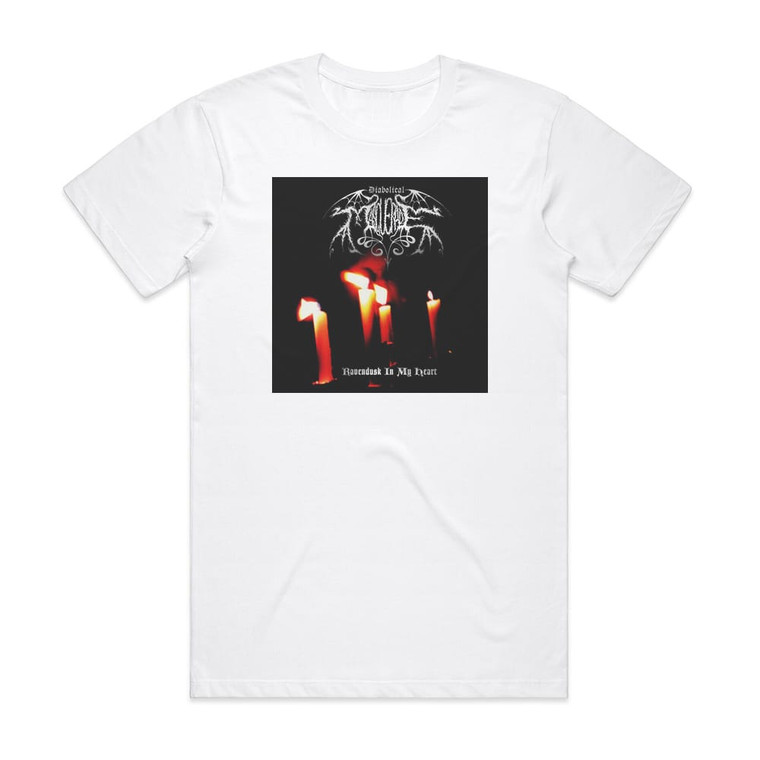 Diabolical Masquerade Ravendusk In My Heart Album Cover T-Shirt White