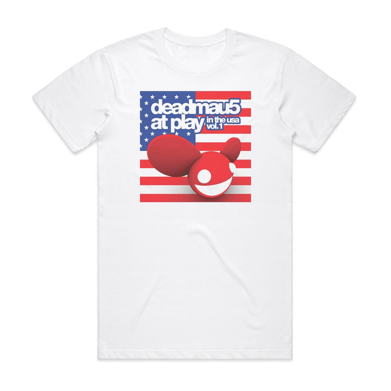 deadmau5 At Play In The Usa Volume 1 Album Cover T-Shirt White