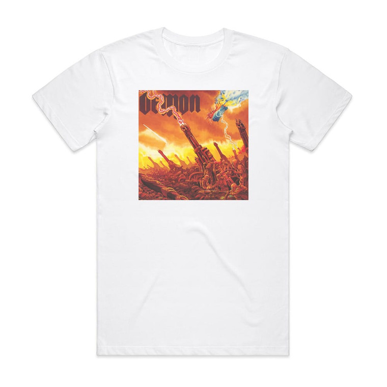 Demon Taking The World By Storm Album Cover T-Shirt White
