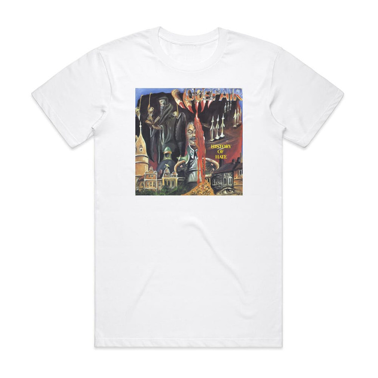 Despair History Of Hate Album Cover T-Shirt White Despair History Of Hate Album Cover T-Shirt White