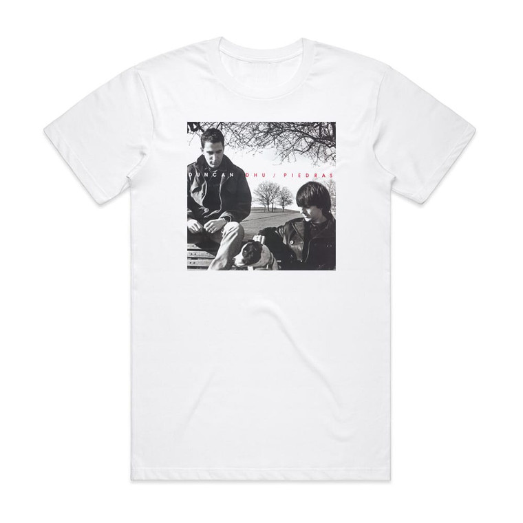 Duncan Dhu Piedras Album Cover T-Shirt White