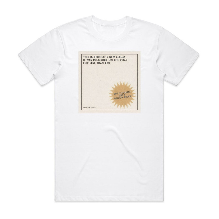 DeWolff Tascam Tapes Album Cover T-Shirt White