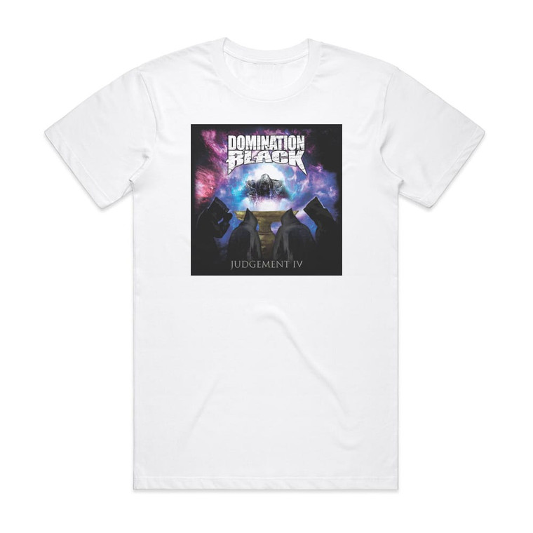 Domination Black Judgement Iv Album Cover T-Shirt White