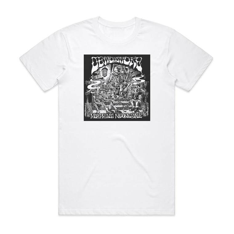 Demonsmoke Morphine Moonshine Album Cover T-Shirt White