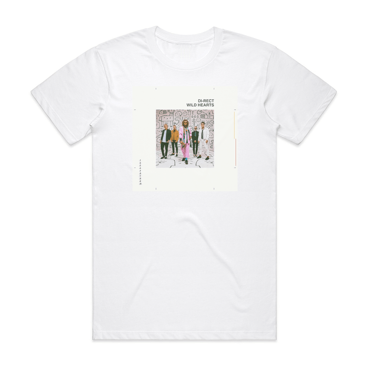 Di-rect Wild Hearts Album Cover T-Shirt White