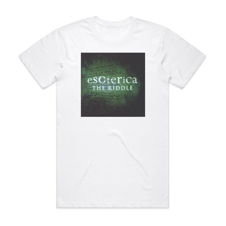esOterica The Riddle Album Cover T-Shirt White