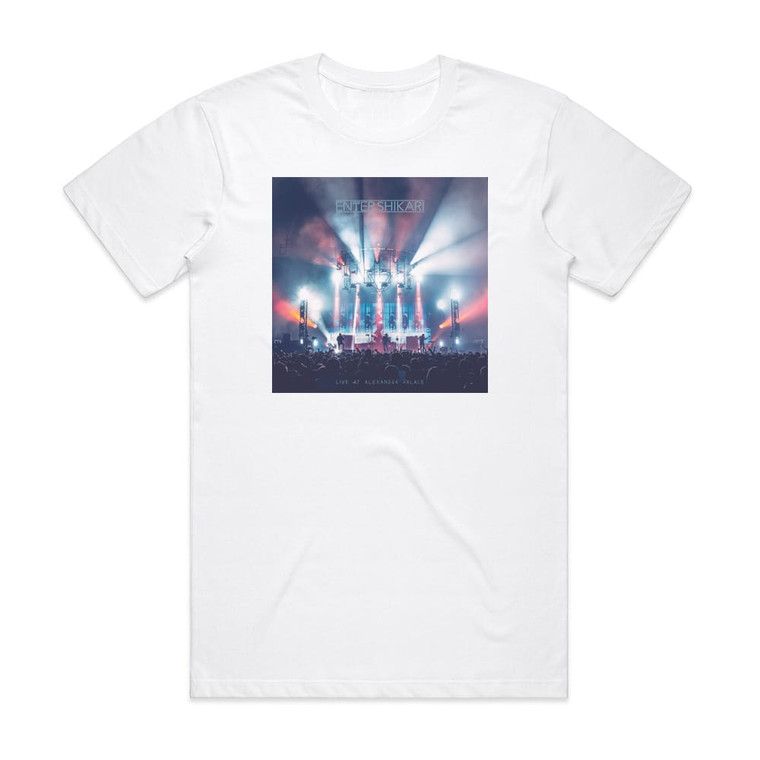 Enter Shikari Live At Alexandra Palace Album Cover T-Shirt White