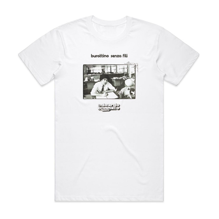 Edoardo Bennato Burattino Senza Fili Album Cover T-Shirt White