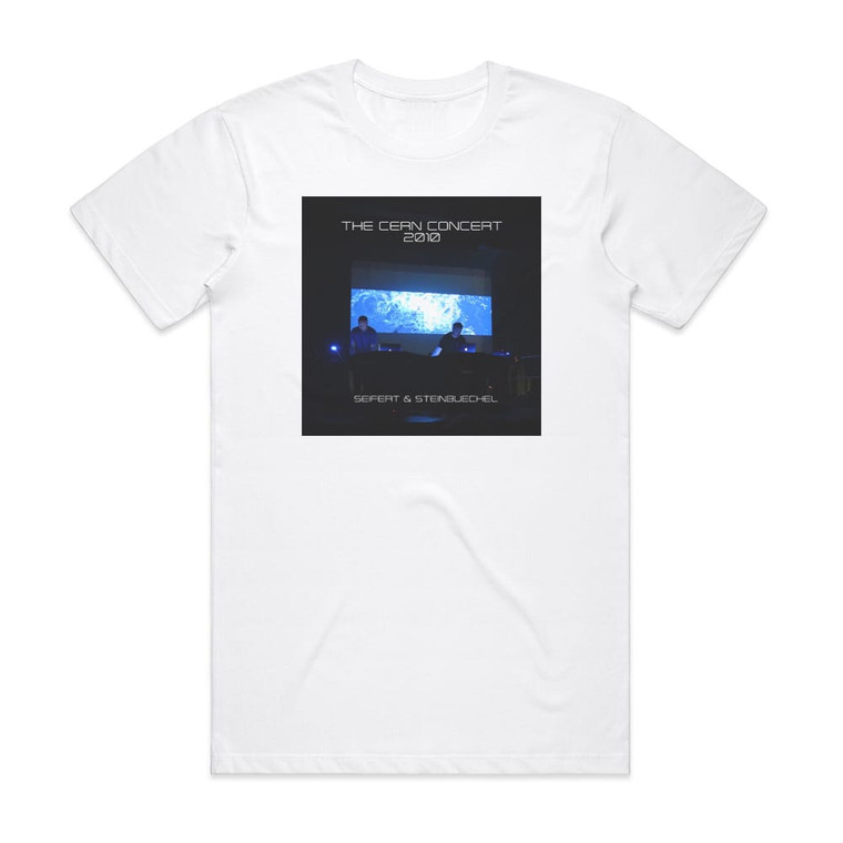 Erik Seifert The Cern Concert Album Cover T-Shirt White