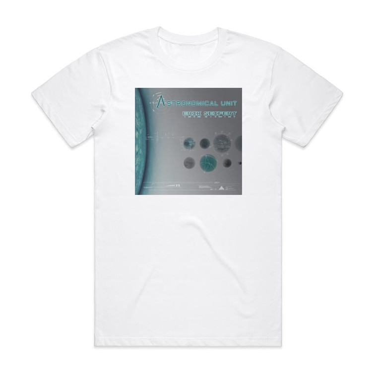 Erik Seifert Astronomical Unit Album Cover T-Shirt White
