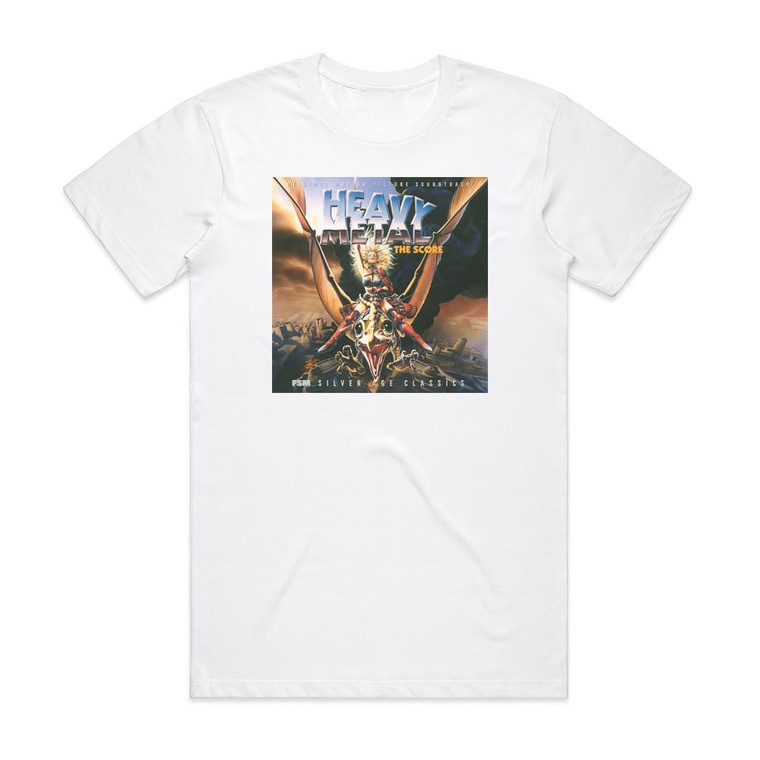 Elmer Bernstein Heavy Metal The Score Album Cover T-Shirt White