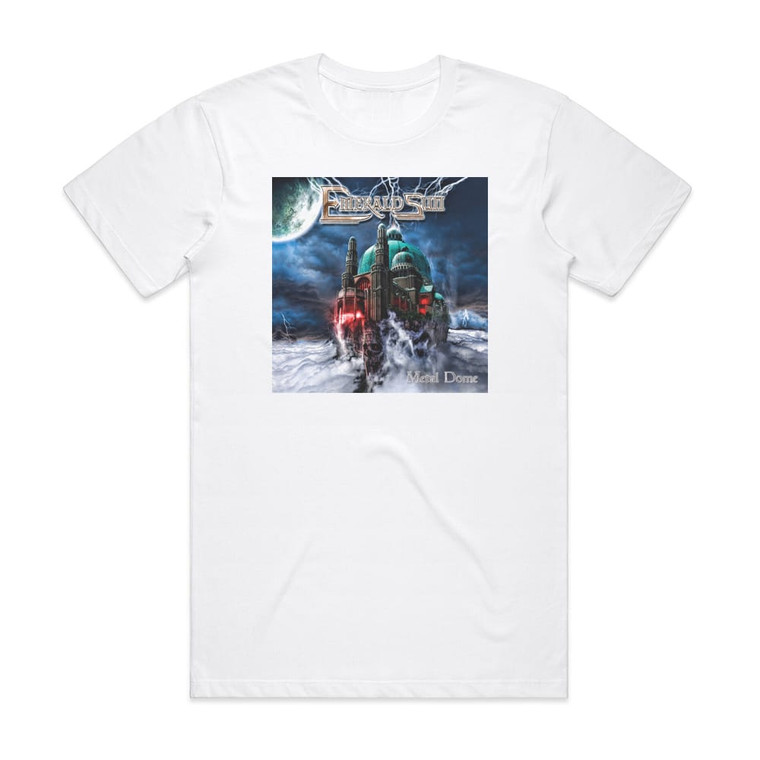 Emerald Sun Metal Dome Album Cover T-Shirt White