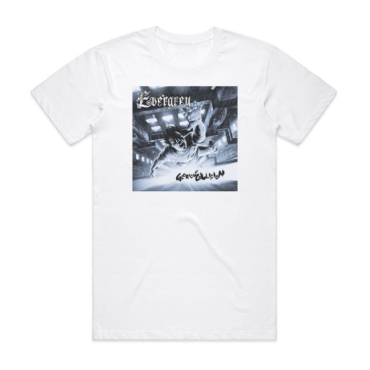 Evergrey Glorious Collision Album Cover T-Shirt White