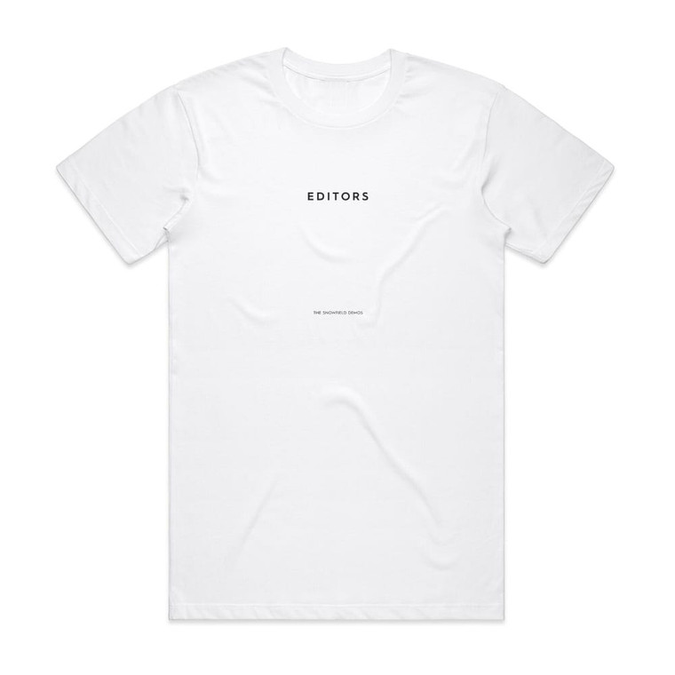 Editors The Snowfield Demos Album Cover T-Shirt White