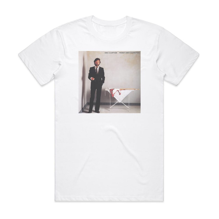 Eric Clapton Money And Cigarettes Album Cover T-Shirt White