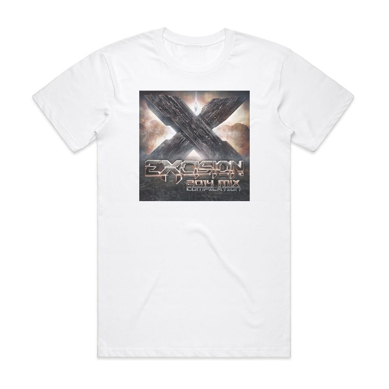Excision Excision 2014 Mix Compilation Album Cover T-Shirt White