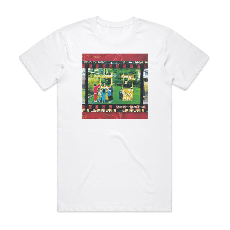 Echolyn Cowboy Poems Free Album Cover T-Shirt White