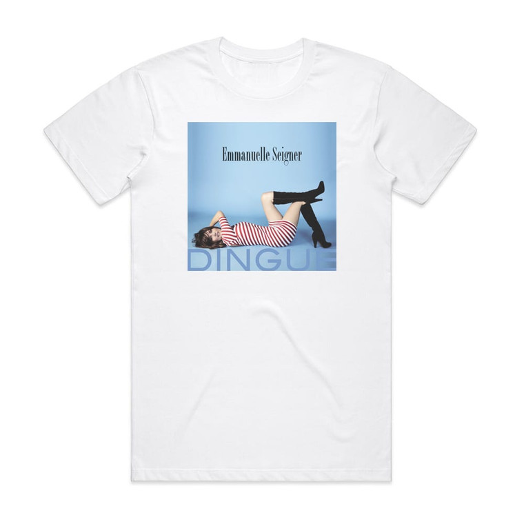 Emmanuelle Seigner Dingue Album Cover T-Shirt White