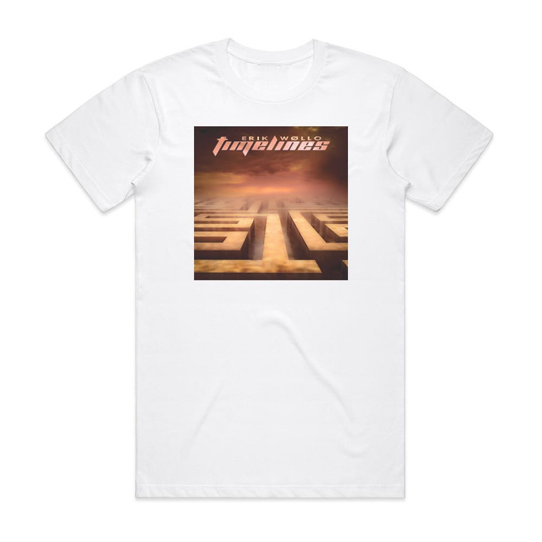 Erik Wollo Timelines Album Cover T-Shirt White