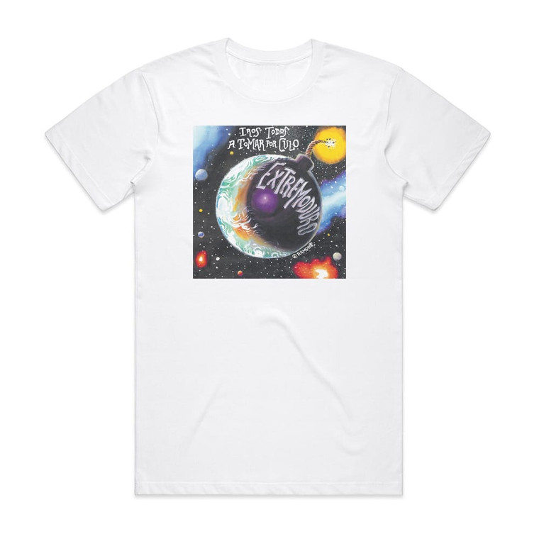 Extremoduro Iros Todos A Tomar Por Culo Album Cover T-Shirt White Extremoduro Iros Todos A Tomar Por Culo Album Cover T-Shirt White