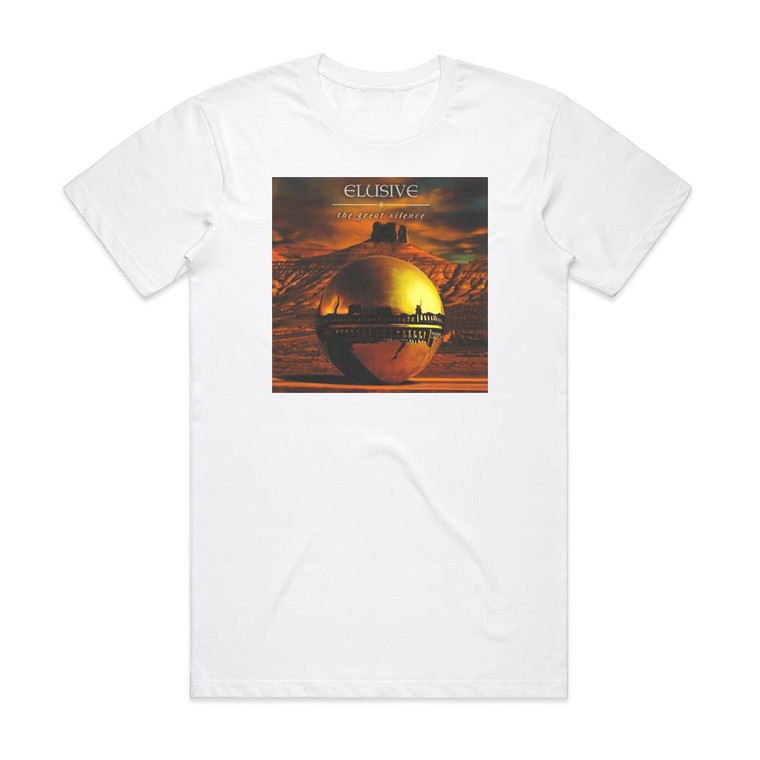 Elusive The Great Silence Album Cover T-Shirt White