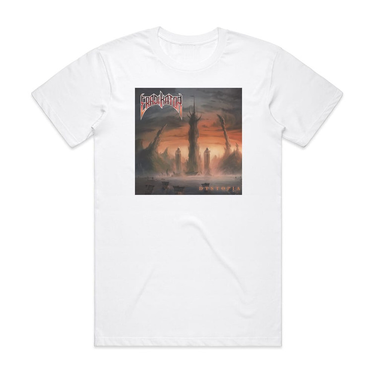 Eradikator Dystopia Album Cover T-Shirt White