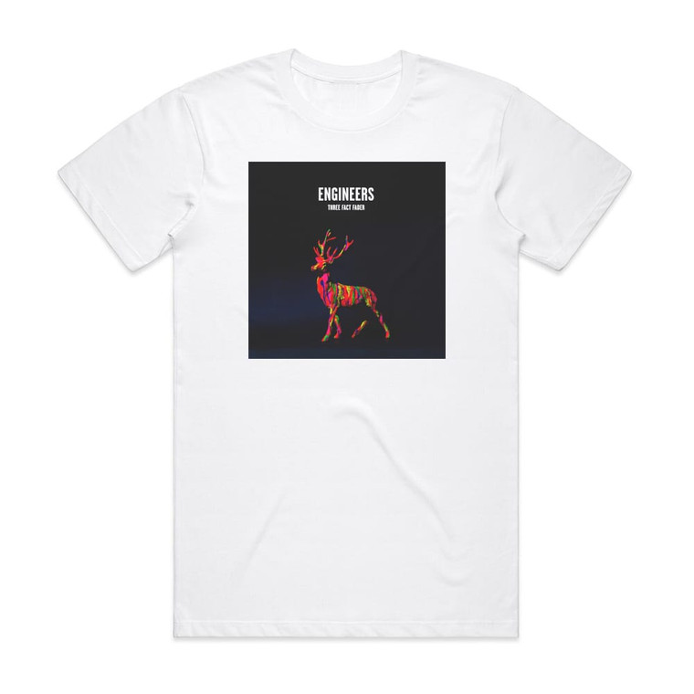 Engineers Three Fact Fader Album Cover T-Shirt White