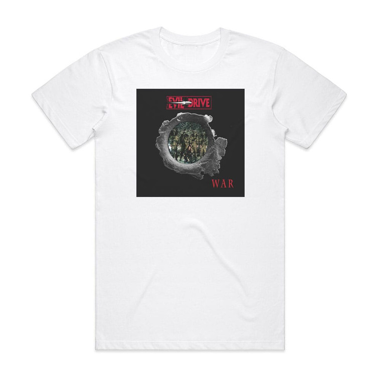Evil Drive War Album Cover T-Shirt White