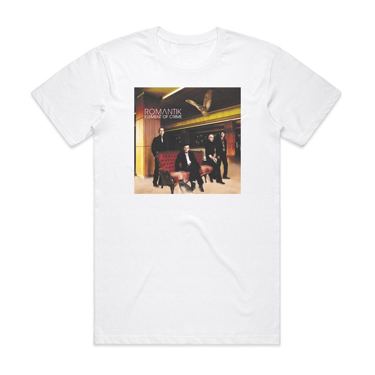 Element of Crime Romantik Album Cover T-Shirt White