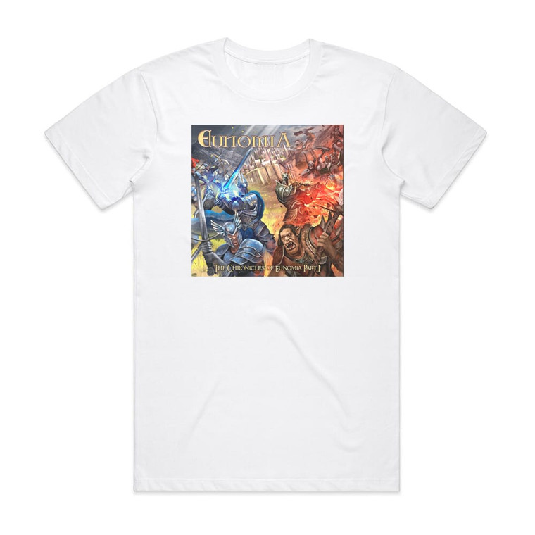 Eunomia The Chronicles Of Eunomia Part I Album Cover T-Shirt White