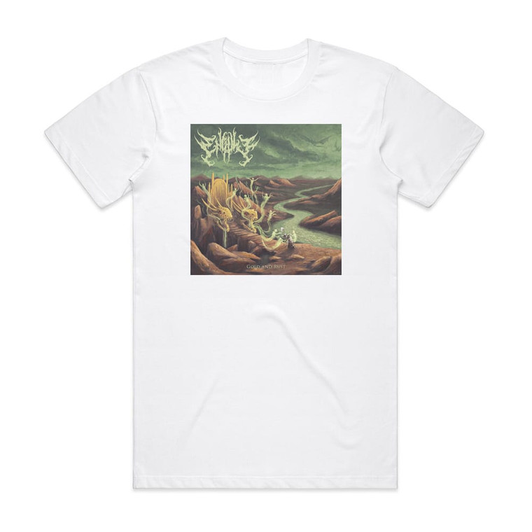 Engulf Gold And Rust Album Cover T-Shirt White