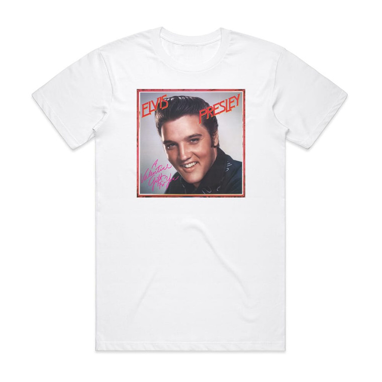 Elvis Presley A Valentine Gift For You Album Cover T-Shirt White