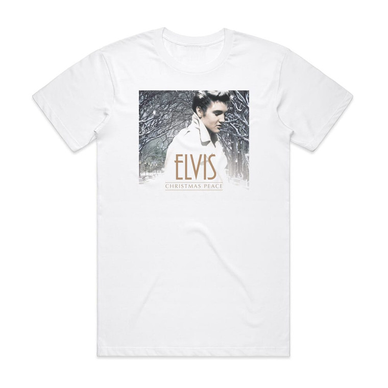 Elvis Presley Christmas Peace Album Cover T-Shirt White