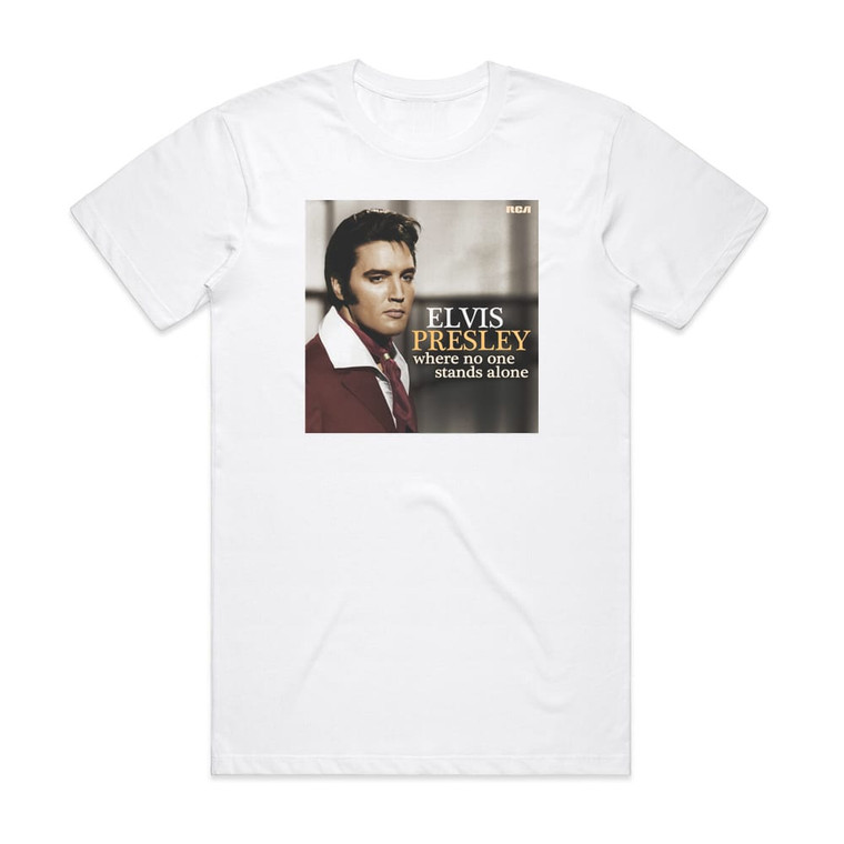 Elvis Presley Where No One Stands Alone Album Cover T-Shirt White